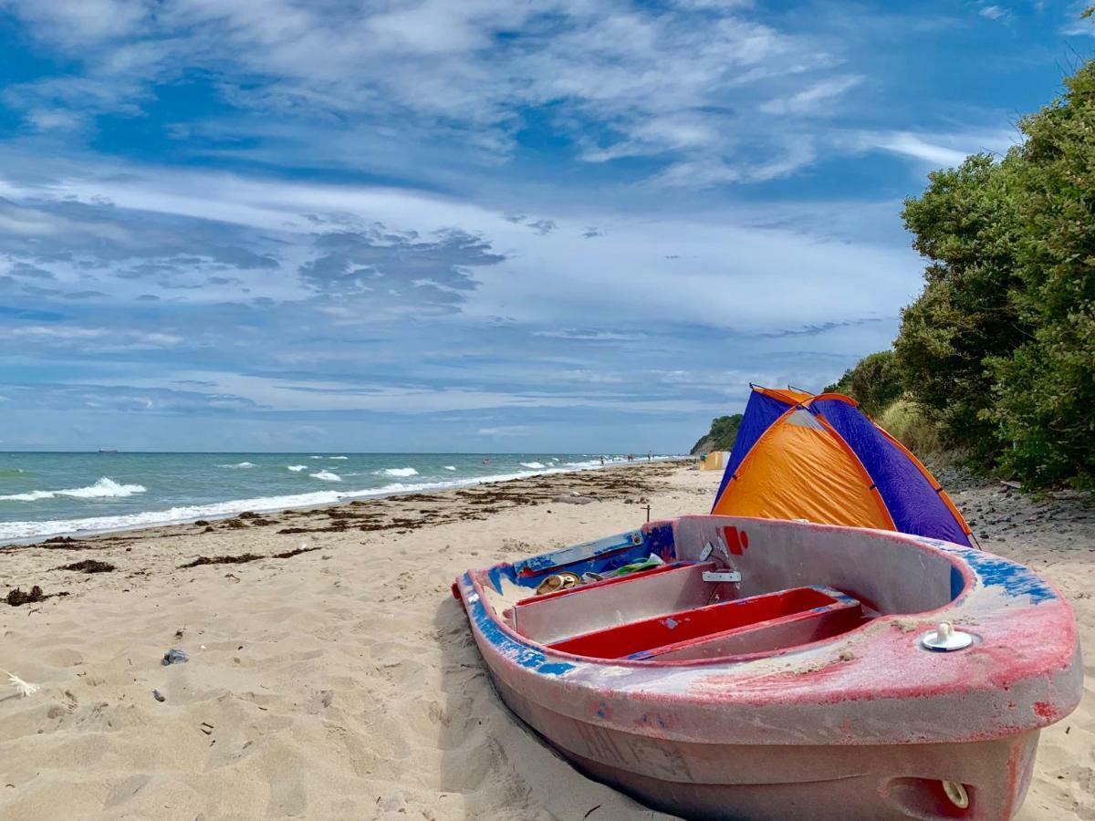 Strandnahe Ferienwohnung Ruegen ドランスケ エクステリア 写真